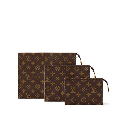 Trio Toilet Pouch Monogram Canvas 